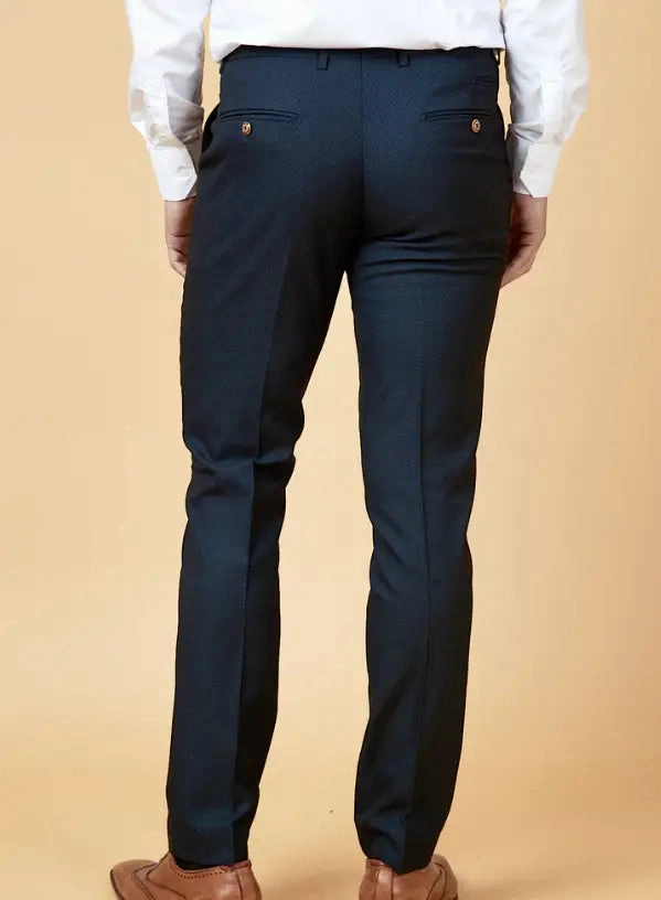 2-piece Navy Blue Suit - Marc Darcy Max Navy Blue 2pc