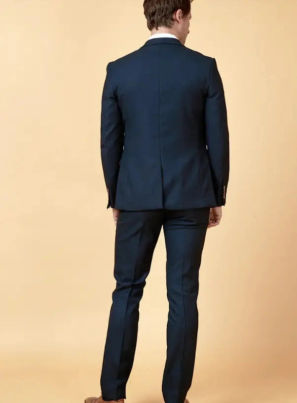 2-piece Navy Blue Suit - Marc Darcy Max Navy Blue 2pc