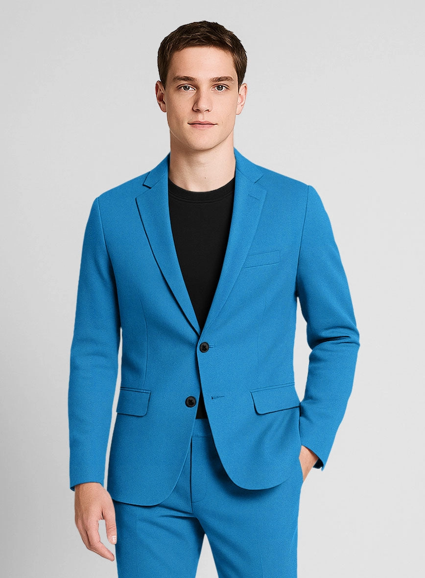 Azure Napoli Stretch Light Weight Cotton Suit