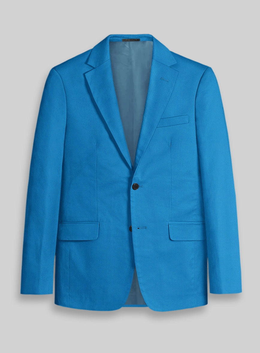 Azure Napoli Stretch Light Weight Cotton Suit