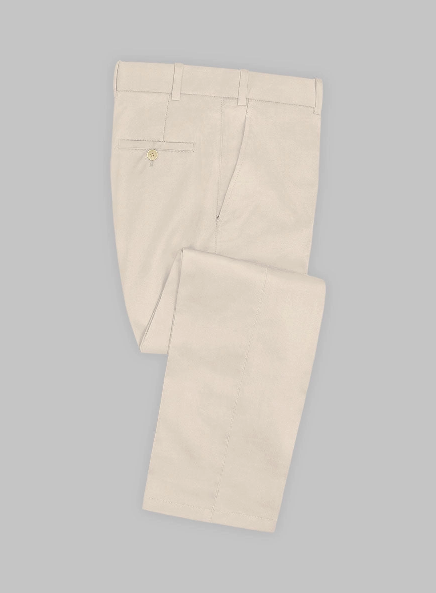 Beige Stretch Chino Suit