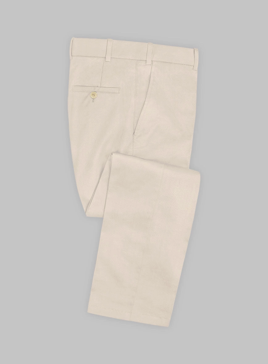 Beige Stretch Chino Suit