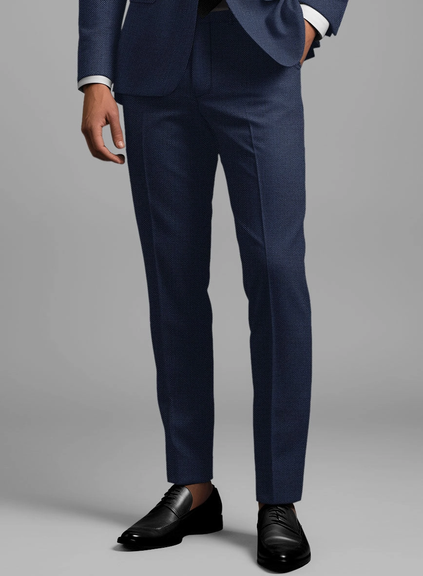 Birdseye Wool Royal Blue Suit
