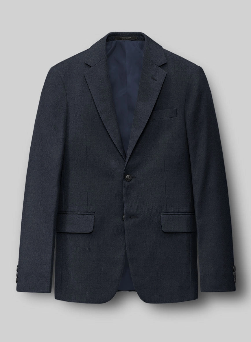 Blue Merino Wool Suit
