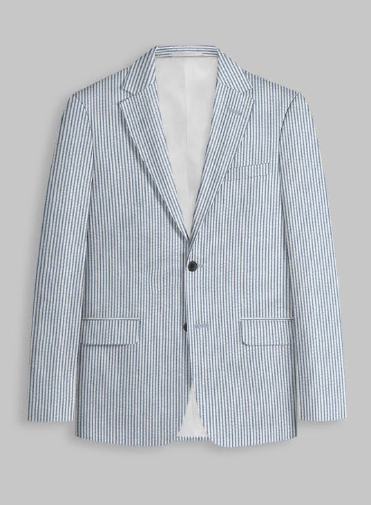 Blue Seersucker Suit
