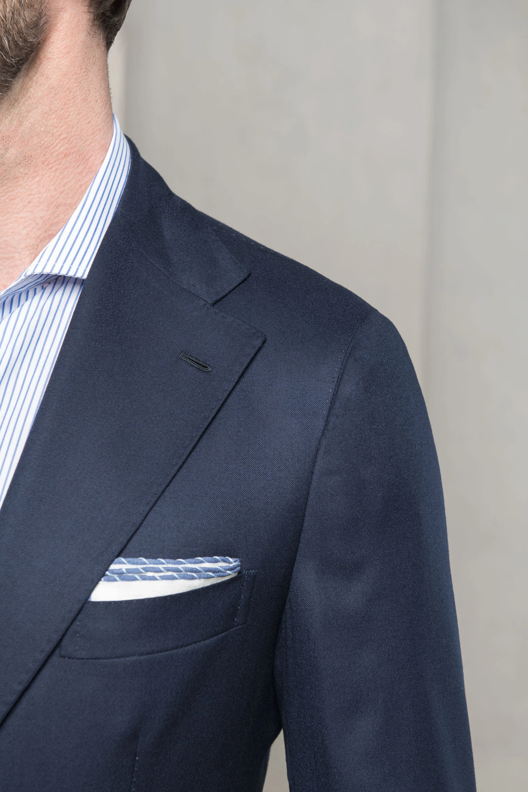 Blue suit "Nuvola" - Made in Italy