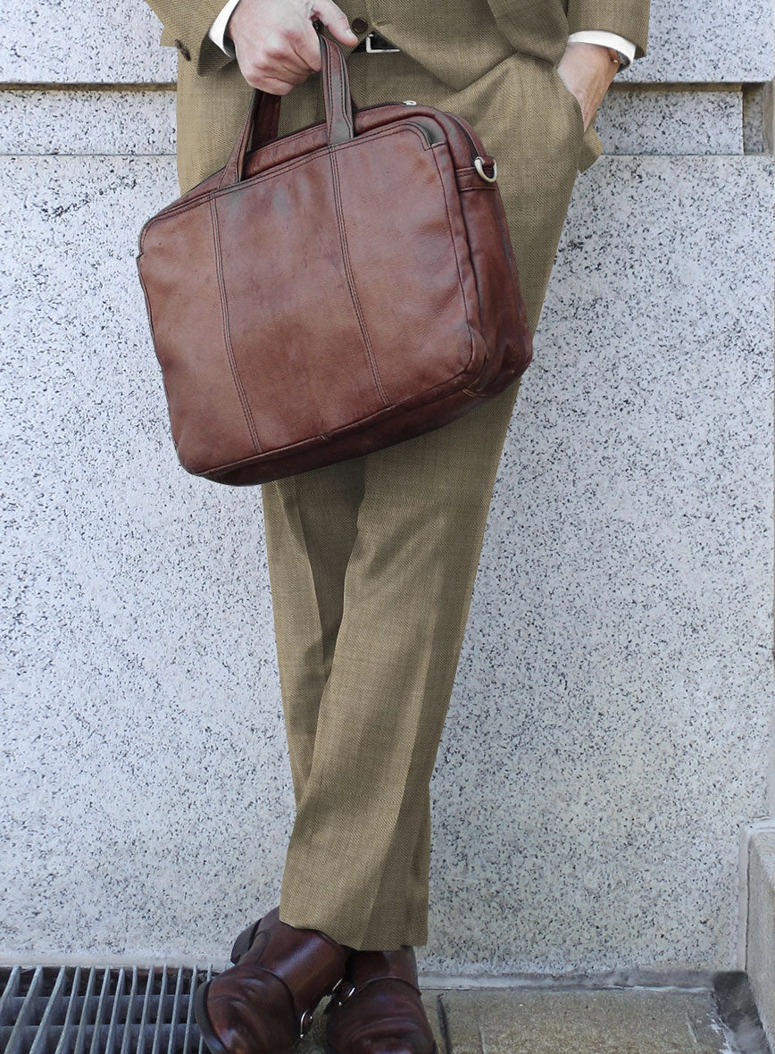 Bristol Beige Sharkskin Suit
