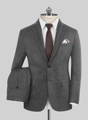 Bristol Gray Herringbone Suit