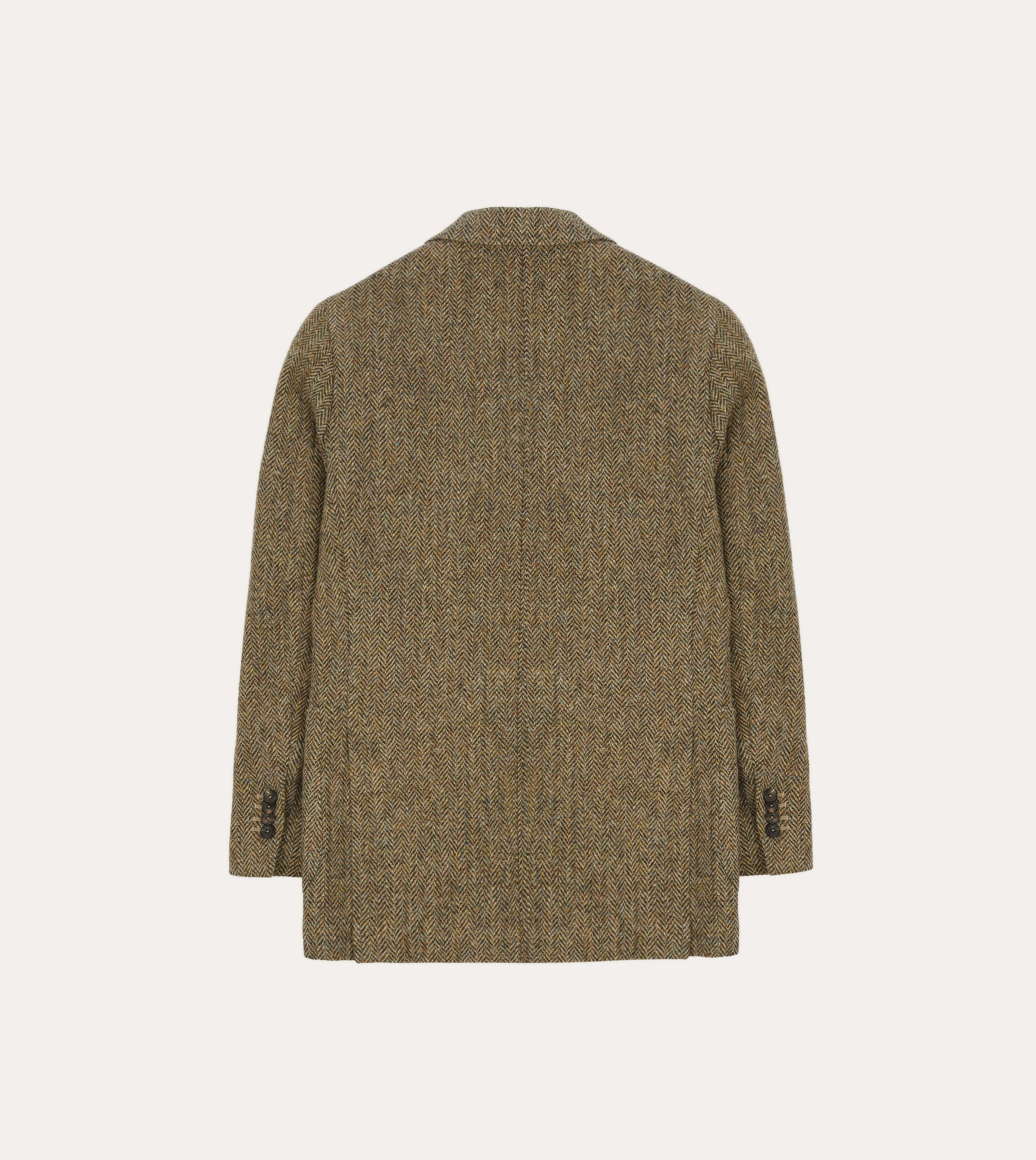 Brown Herringbone Harris Tweed Blazer