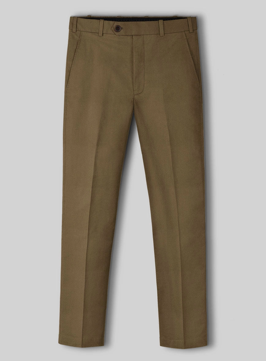 Brown Napoli Stretch Light Weight Cotton Suit