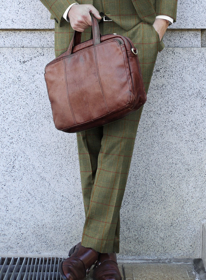 Caccioppoli Omari Glen Green Wool Suit