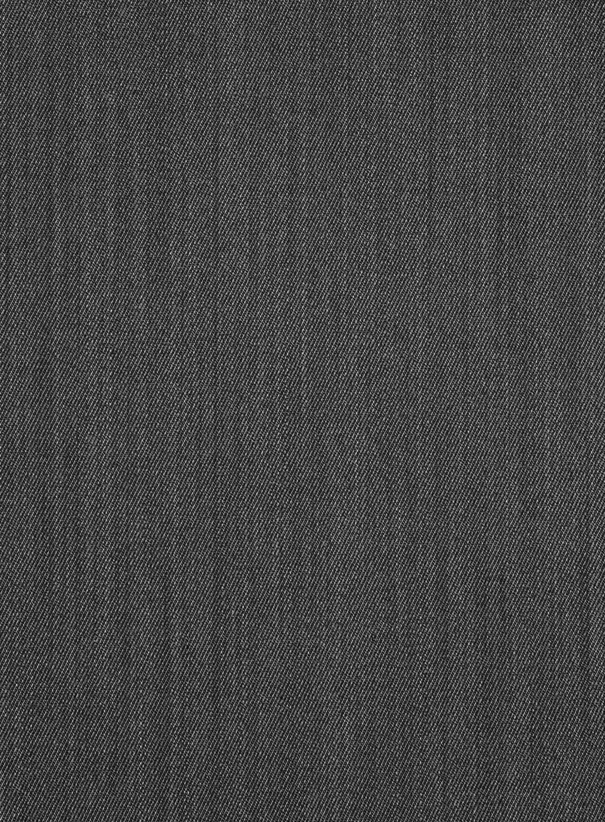Cavalry Twill Dark Gray Wool Suit
