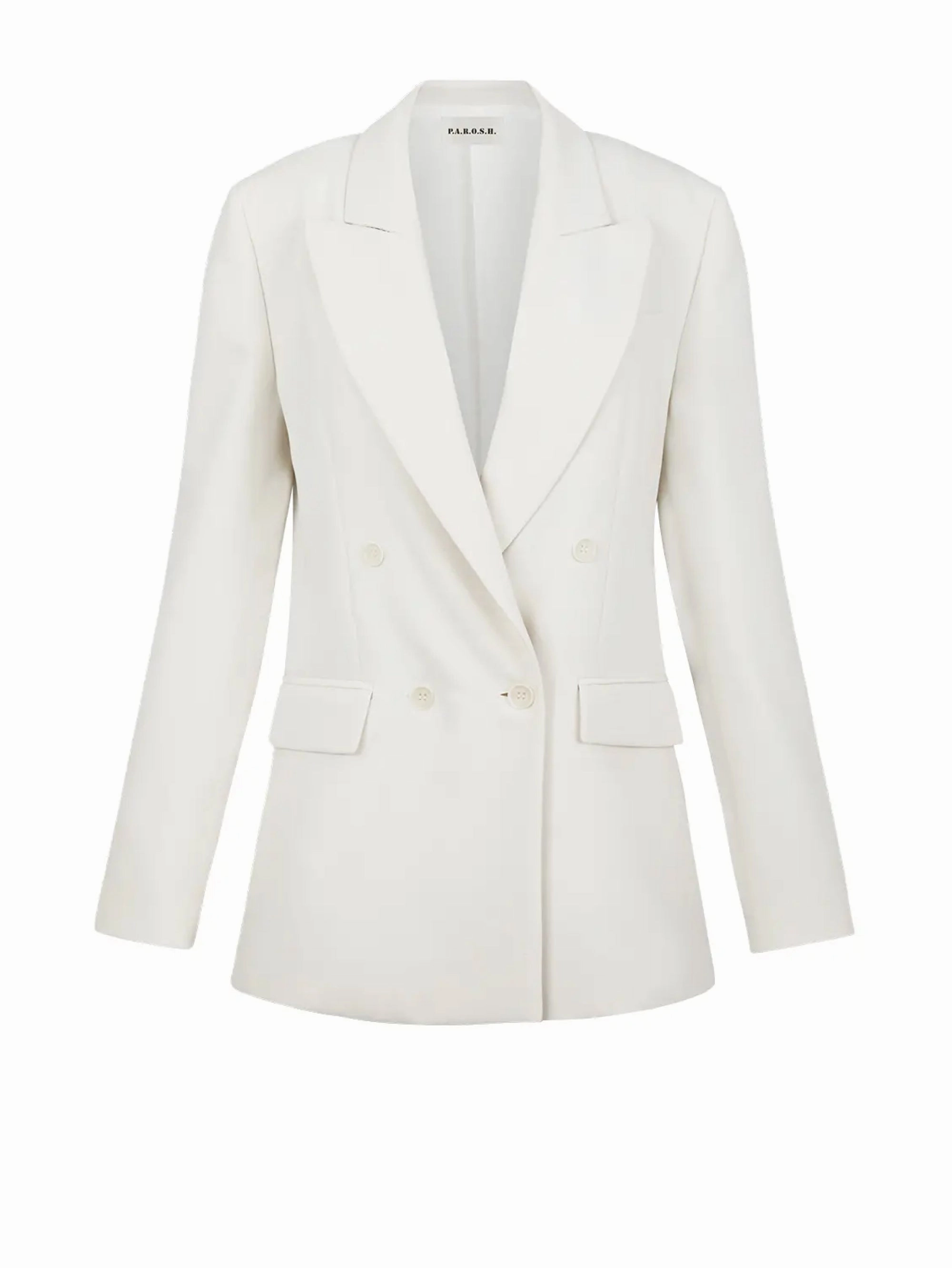 Cream Cady Double Breasted Blazer