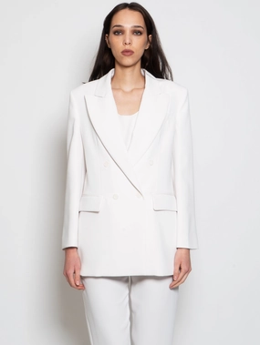 Cream Cady Double Breasted Blazer