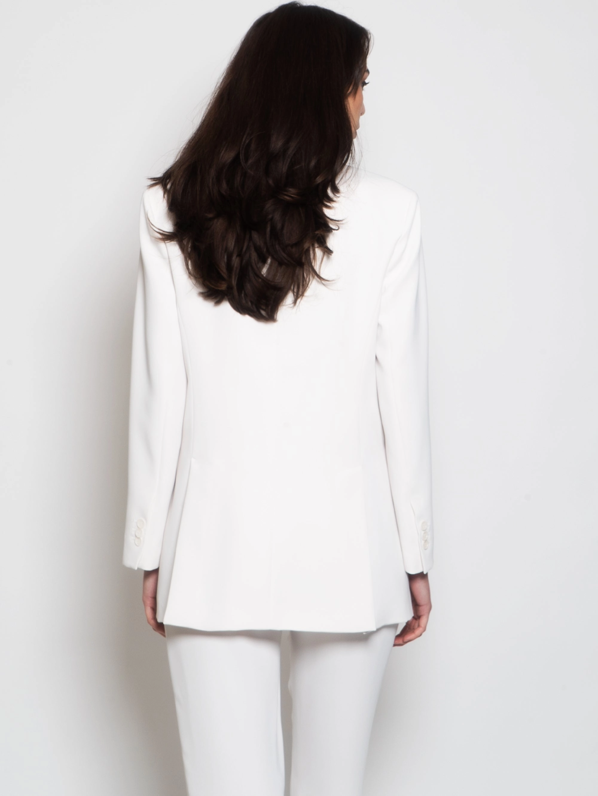 Cream Cady Double Breasted Blazer