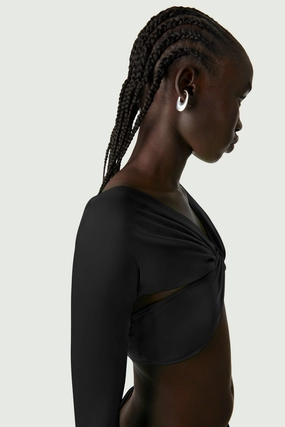 Cropped Draped Top