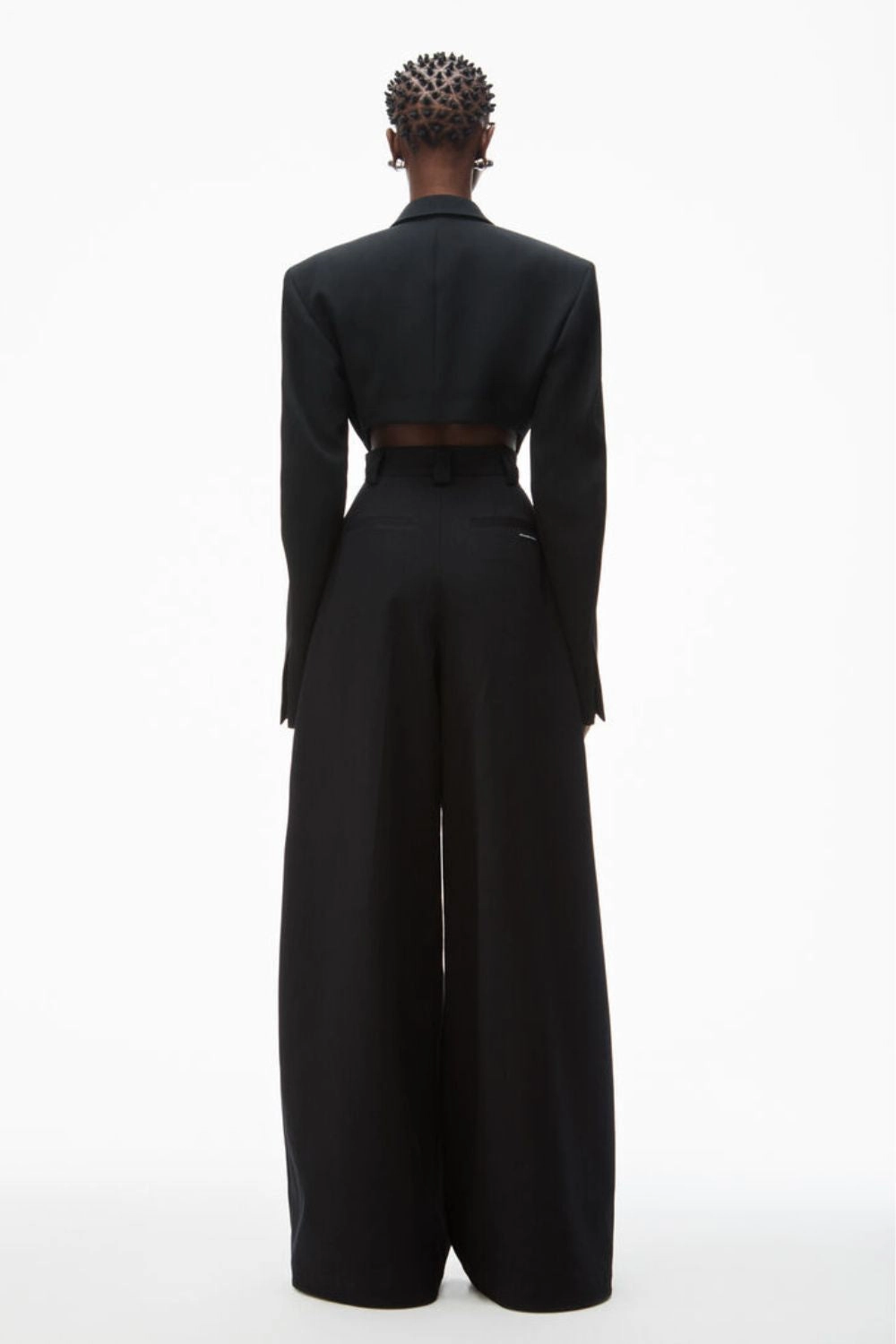 Cropped Tuxedo-style Blazer