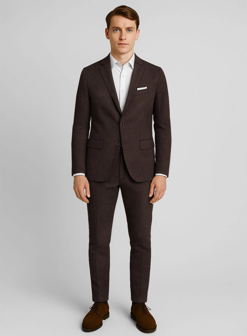 Dark Brown Corduroy Suit