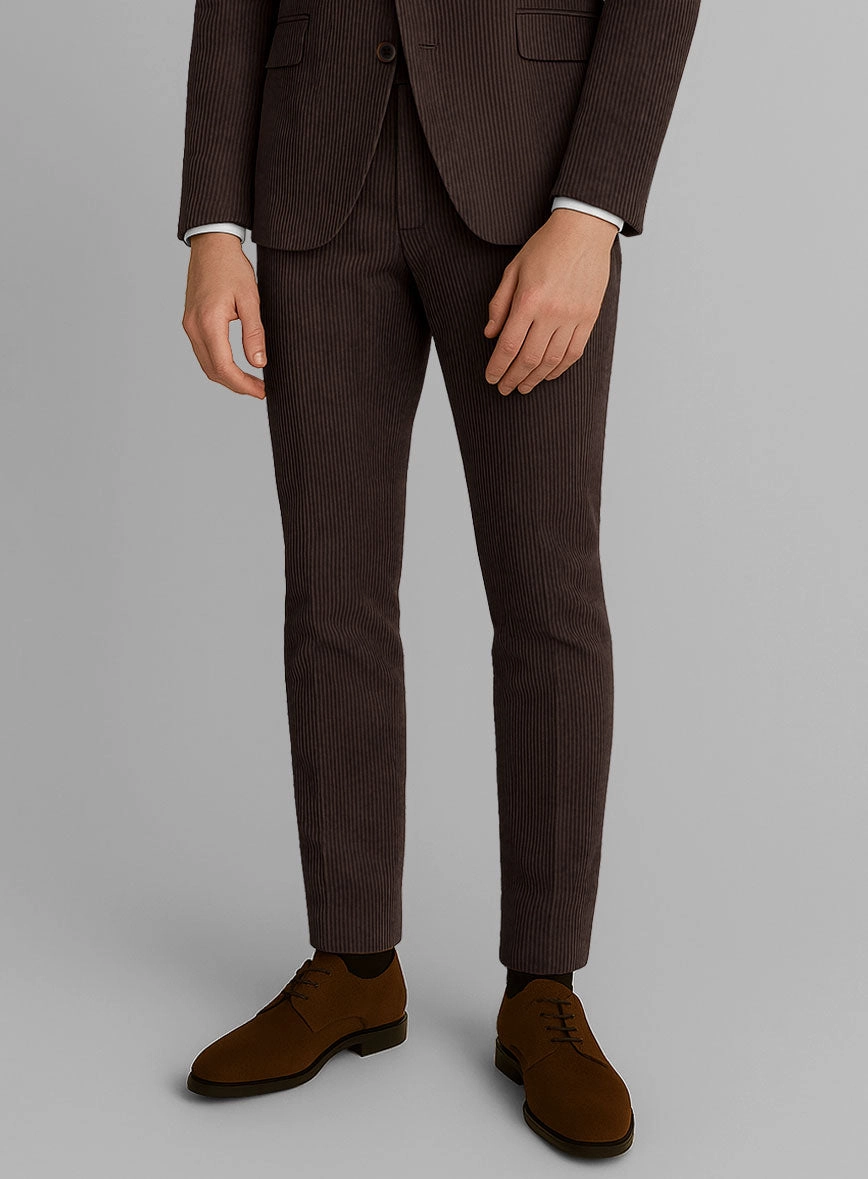 Dark Brown Corduroy Suit