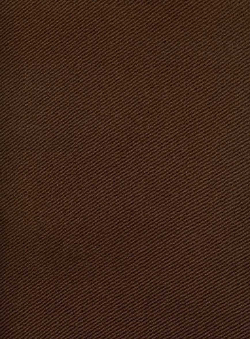 Dark Brown Napoli Stretch Light Weight Cotton Suit