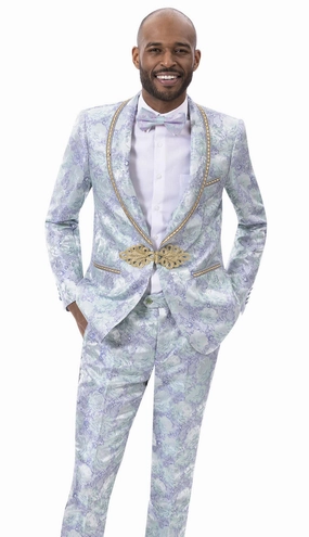 EJ Samuel JP118-BLU Mens Suit