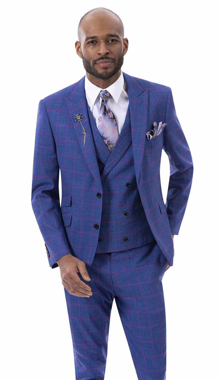 EJ Samuel M2784-NVY  Mens Suit