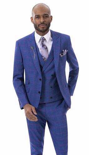 EJ Samuel M2784-NVY  Mens Suit