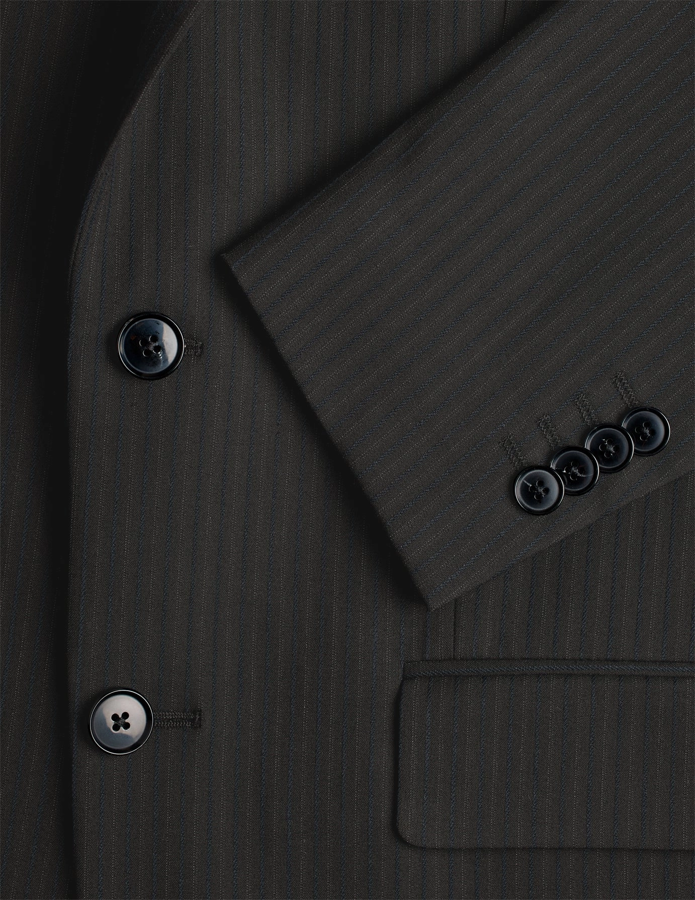 Essential Suit Asphalt Pinstripe