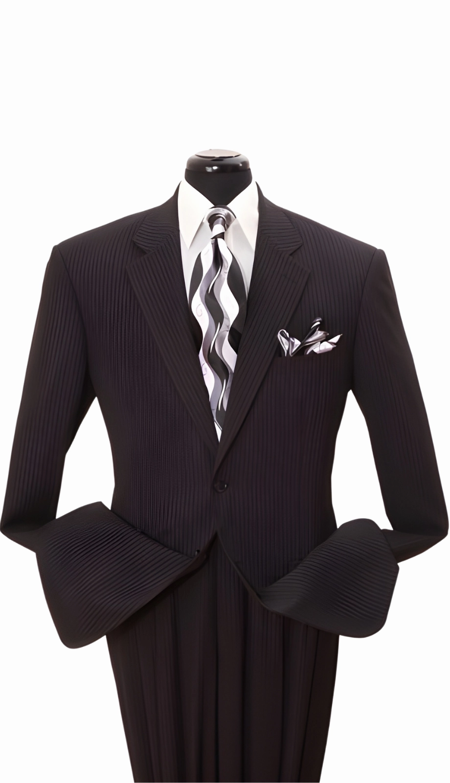 Fortino Landi 5702-BLK Mens Suit