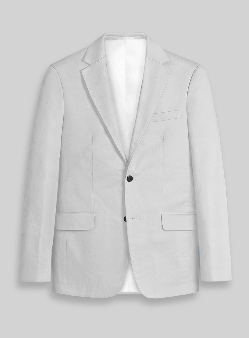 Gray Napoli Stretch Light Weight Cotton Suit