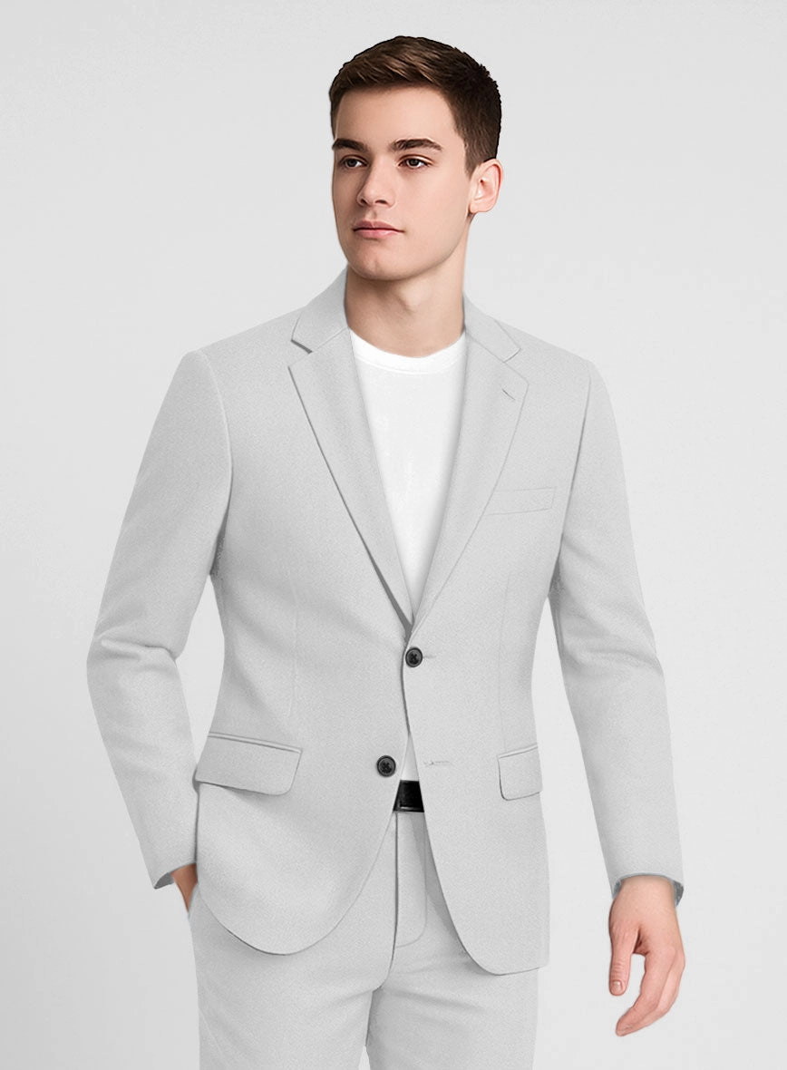 Gray Napoli Stretch Light Weight Cotton Suit