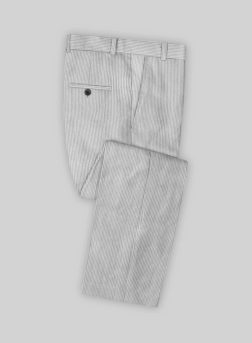 Gray Seersucker Suit