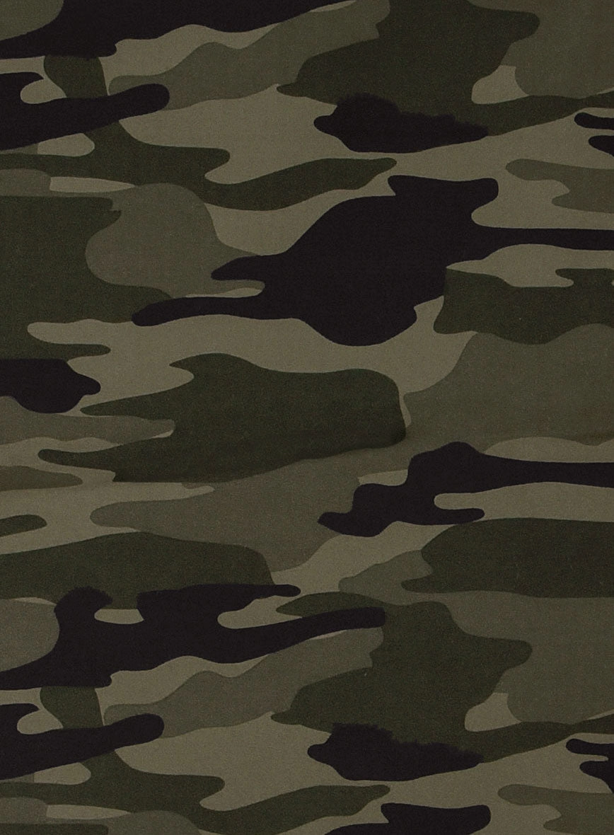 Green Stretch Camo Suit