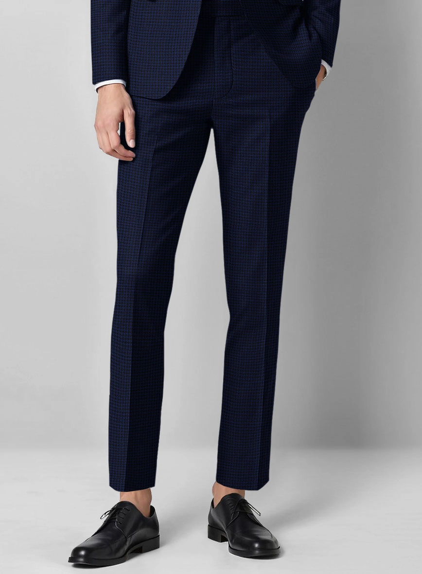 Guabello Blue Houndstooth Suit