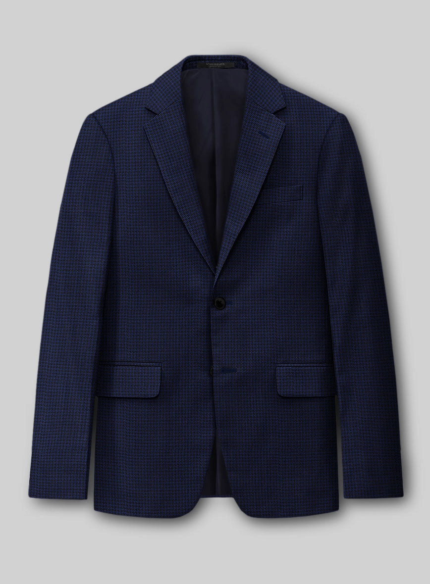 Guabello Blue Houndstooth Suit