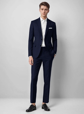 Guabello Blue Houndstooth Suit