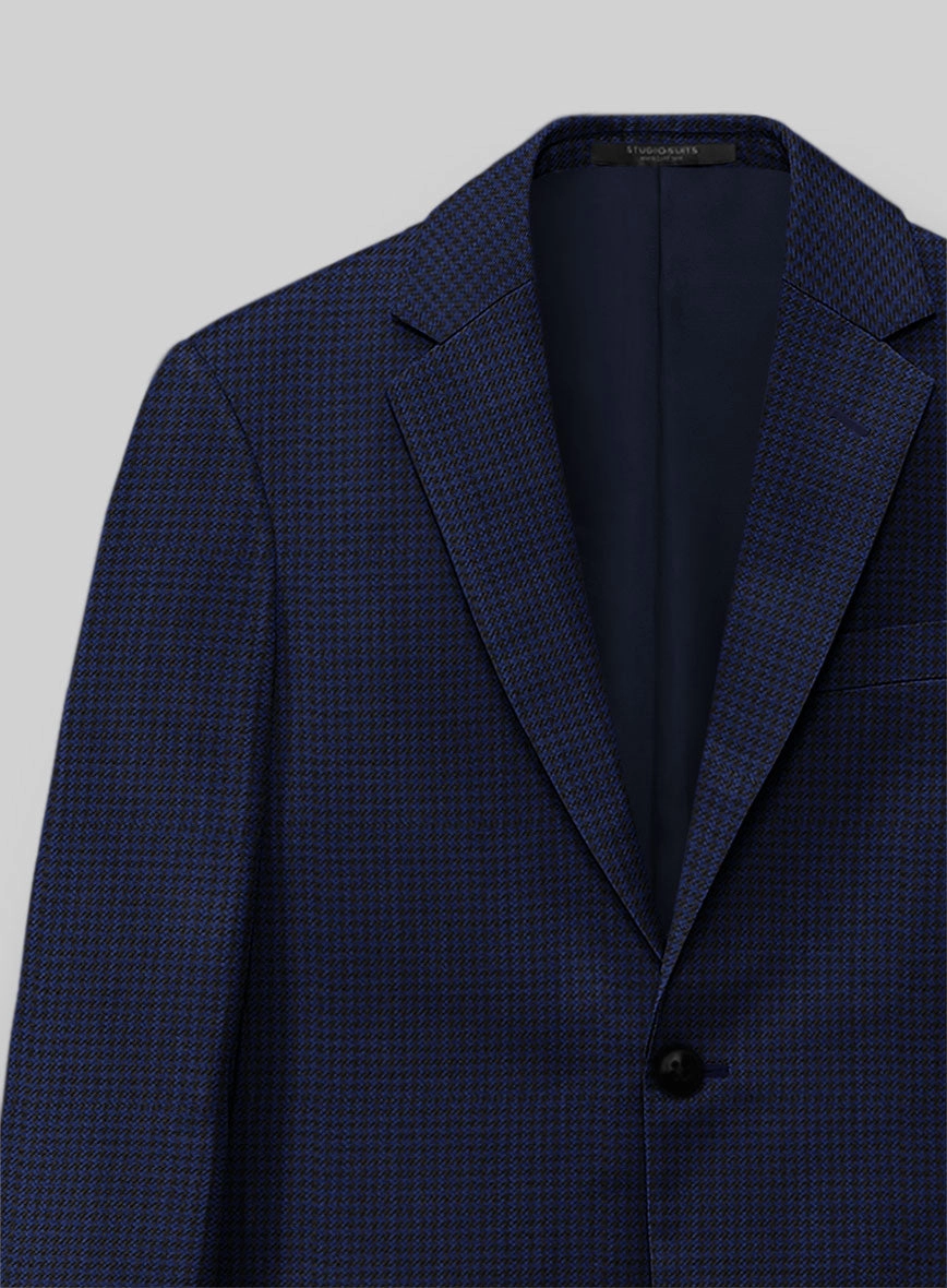 Guabello Blue Houndstooth Suit