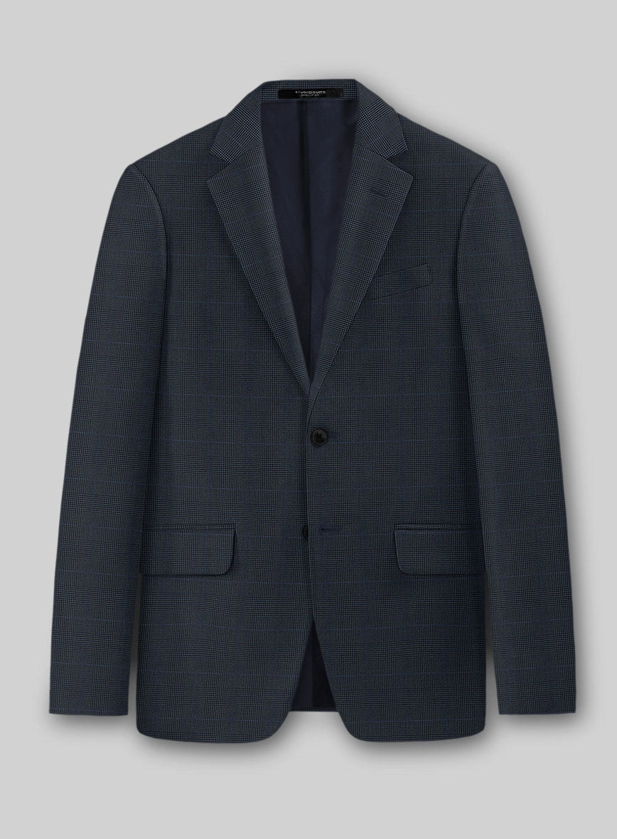 Guabello Blue Prince Of Wales Suit