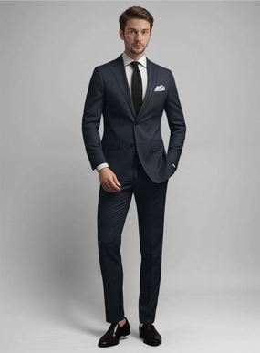 Guabello Blue Prince Of Wales Suit