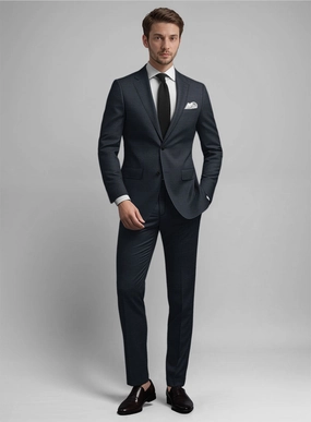Guabello Blue Prince Of Wales Suit