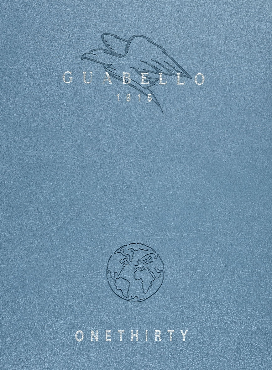 Guabello Blue Sharkskin Suit