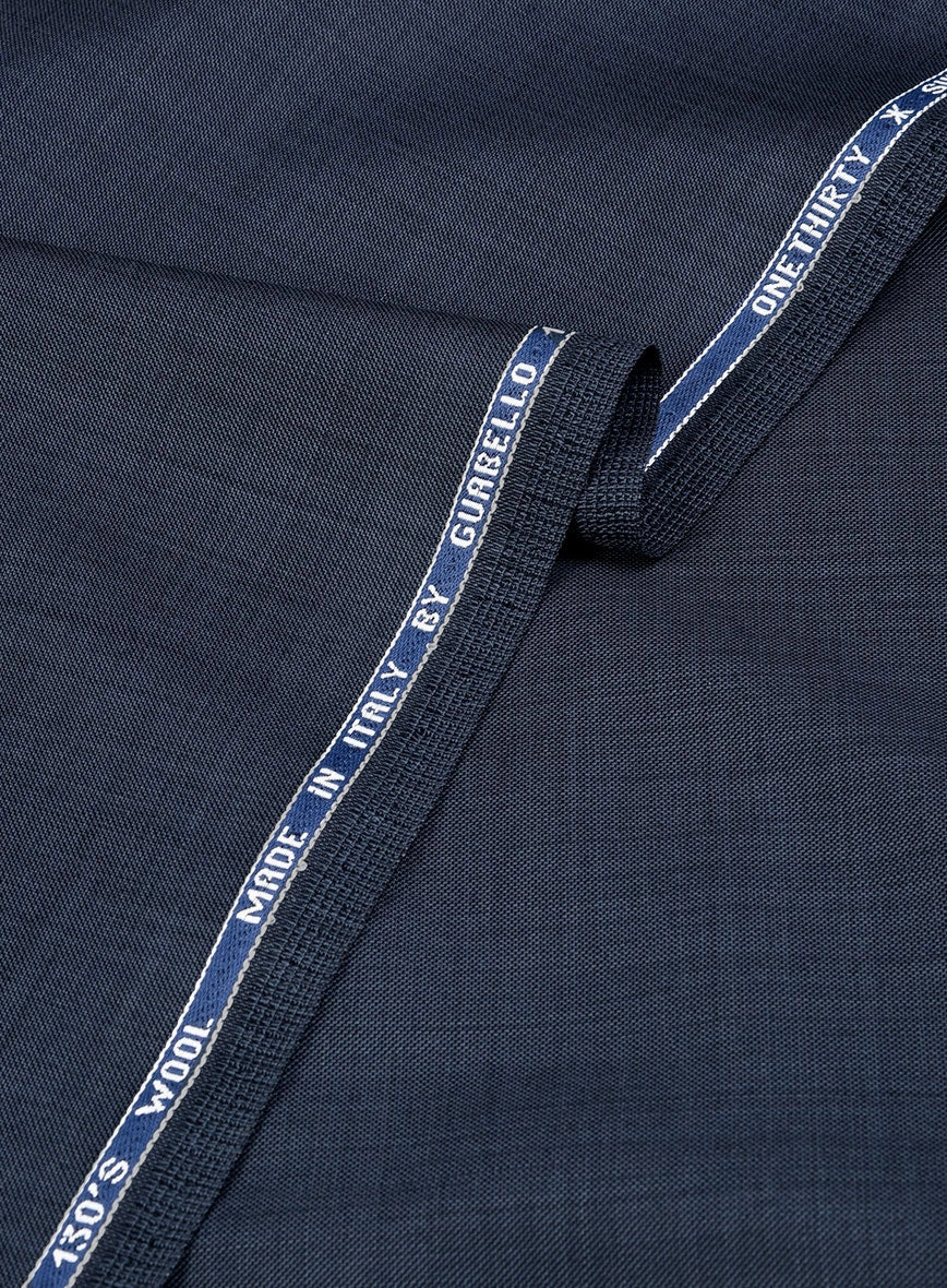 Guabello Blue Sharkskin Suit