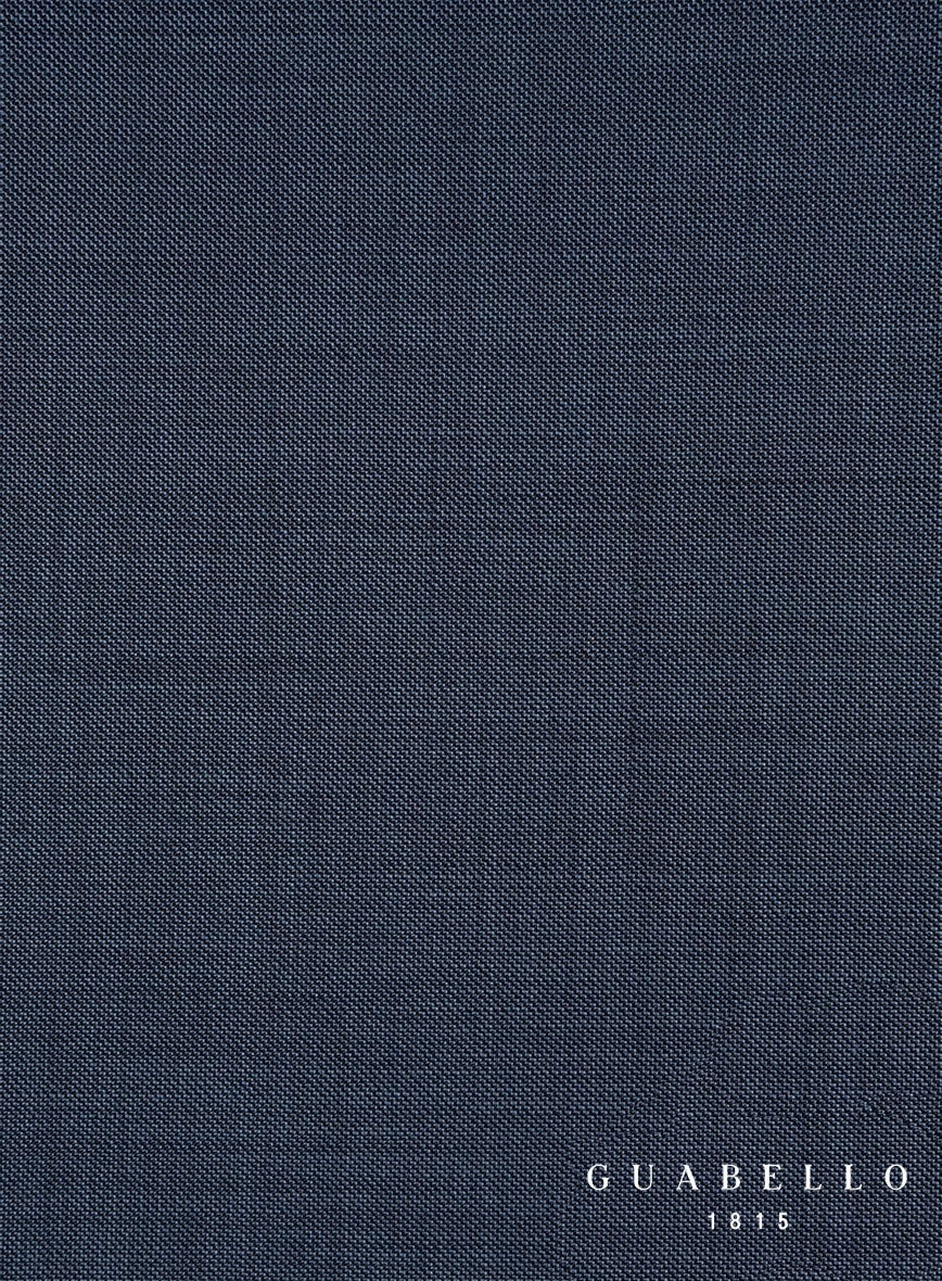 Guabello Blue Sharkskin Suit