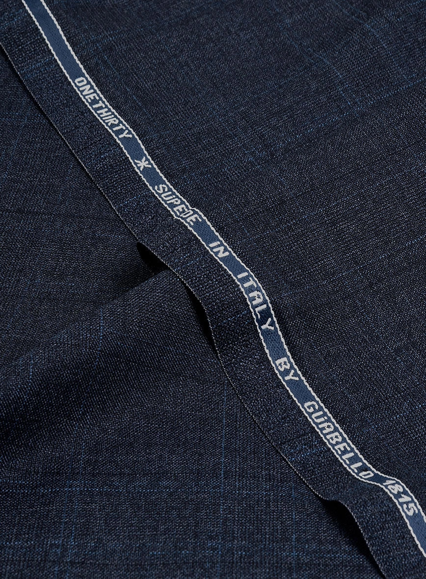 Guabello Blue Windowpane Suit