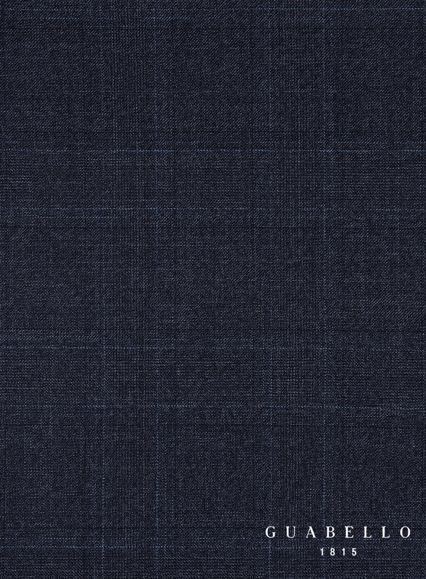 Guabello Blue Windowpane Suit