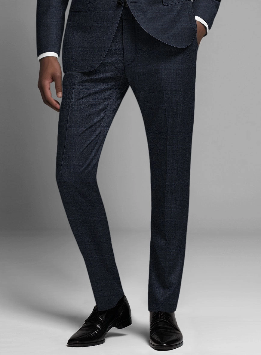 Guabello Blue Windowpane Suit