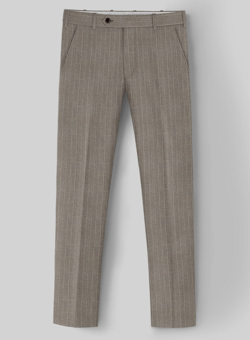 Guabello Brown Chalkstripe Suit