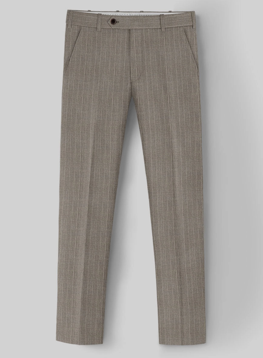 Guabello Brown Chalkstripe Suit