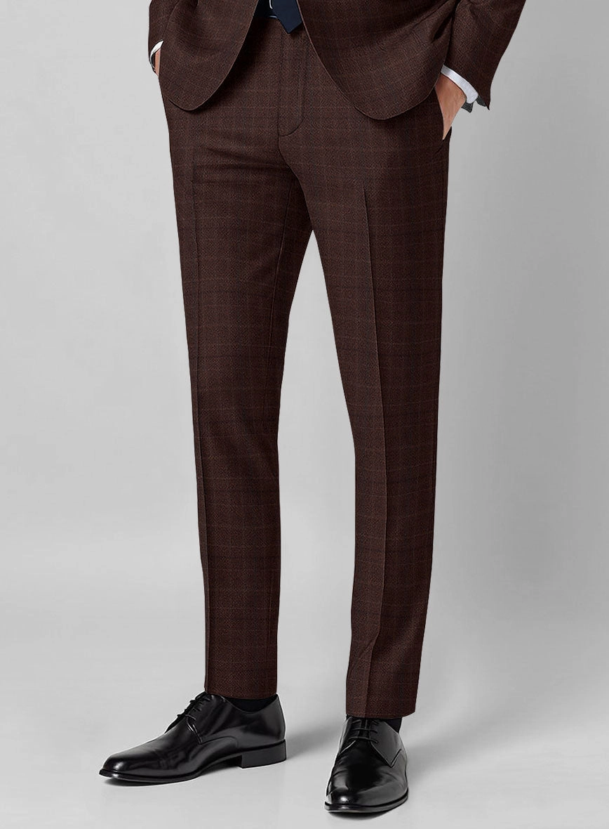 Guabello Brown Check Suit