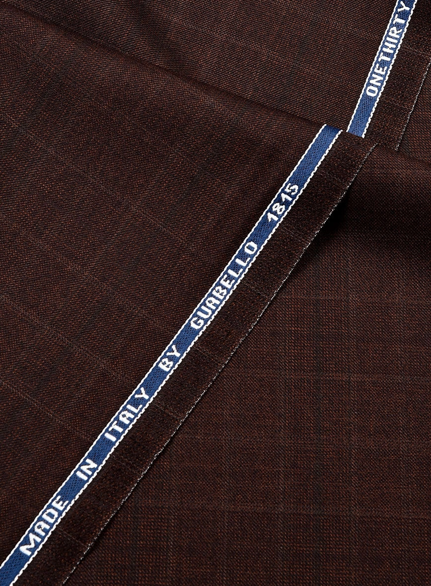 Guabello Brown Check Suit